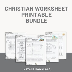 Bible Puzzle & Games: 126-Page Christian Activities (Digital Download)