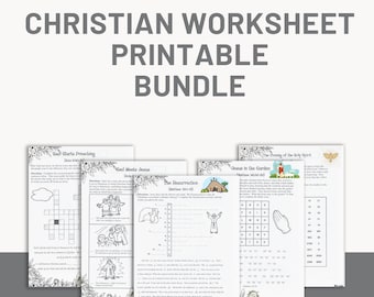Bible Puzzle & Games: 126-Page Christian Activities (Digital Download)