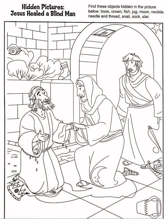 Bible Hidden Picture, Hidden Pictures, Faith Based Worksheet, Christian ...