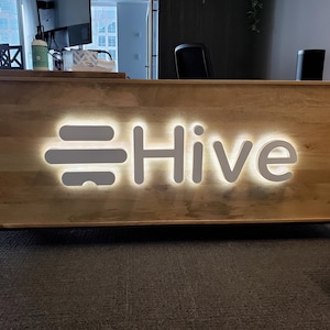 Letrero de acero inoxidable con letras de canal retroiluminadas en 3D - Logotipo comercial personalizado con iluminación dorada, letrero Halolit para escaparate exterior, letrero personalizado