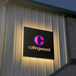 Letreros iluminados de fondo personalizados: fondo de aluminio, letras cortadas con láser, logotipo y letrero comercial, letras acrílicas, letreros con letras personalizadas, obsequio