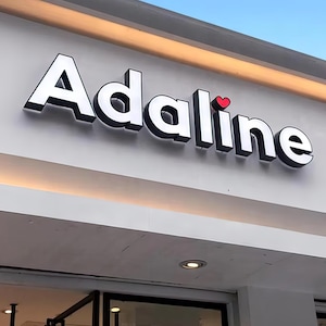 Letras de canal con iluminación frontal en 3D, letrero comercial en 3D, letrero de metal con iluminación frontal, letrero con logotipo en 3D personalizado, letrero personalizado en 3D, letrero LED en 3D, señalización exterior personalizada