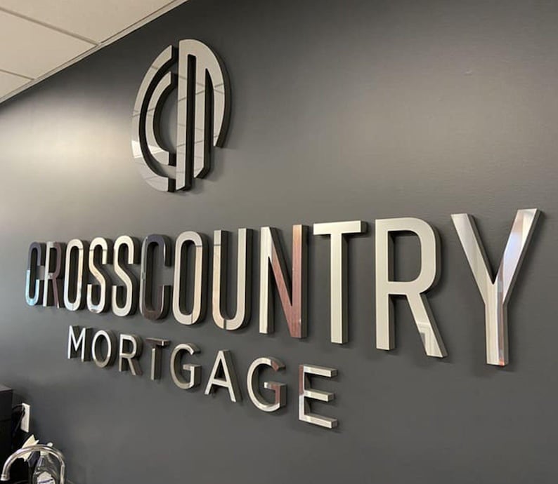 Stainless steel logos and lettering suitable for indoor and outdoor use.