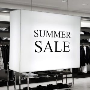 Custom LED Light Box Sign: Acrylic Plexiglass Display