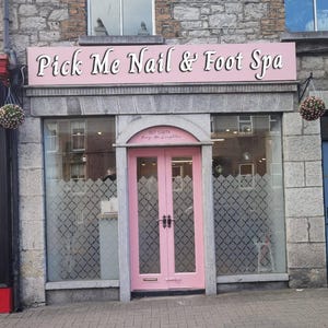 Stainless steel logos and lettering suitable for indoor and outdoor use.