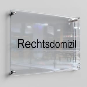 Custom Acrylic Spa Services Sign: Clear Minimalist Reception Board