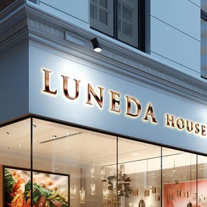 Ilumine su marca: Letrero de letras metálicas retroiluminadas personalizado para uso en interiores y exteriores - Letrero comercial retroiluminado, letrero para salón de belleza, regalo