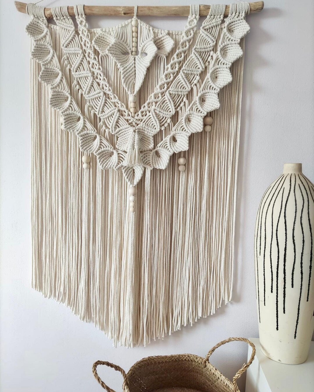 Large Scallop Macrame - Etsy