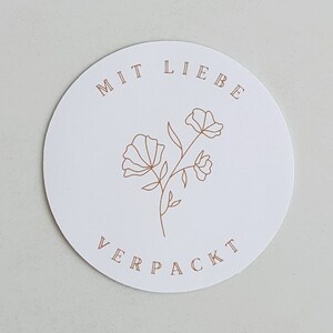 Mit Liebe verpackt Sticker Set (ab 12 Stück)