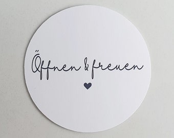 Öffnen & freuen Sticker Set (ab 12 Stück), Herz