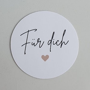 Für dich Sticker Set (ab 12 Stück), Herz