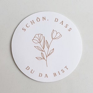Schön, dass du da bist Sticker Set (ab 12 Stück)
