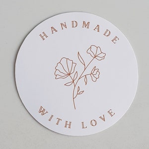 Handmade with love Sticker Set (ab 12 Stück)