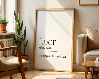 Floor Definition, Bedroom Decor, Teenager Wall Art, Teen Room Decor, Funny Teen Poster, Room Decor for Teen Boys, Room Decor for Teen Girls