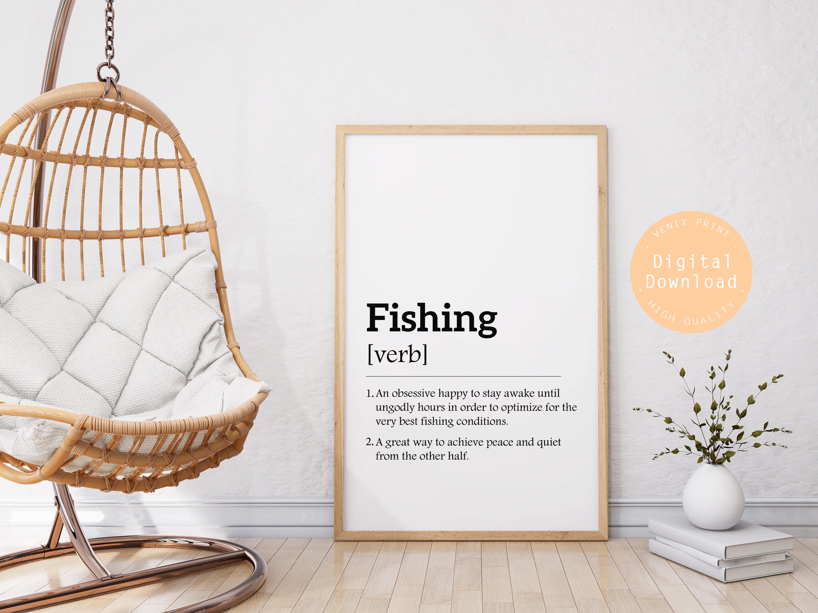 Funny Fishing Poster 