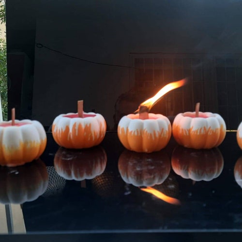 1 pcs cute pumpkin candle, statue shops of pupkin, customizable decorative scented candles, special gift, sculptures, home decor