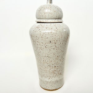 Ceramic, Tall Jar, White
