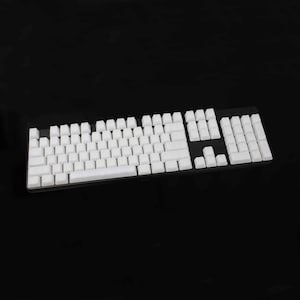 OEM Profile Translucent Keycaps 104 Key Set (White)