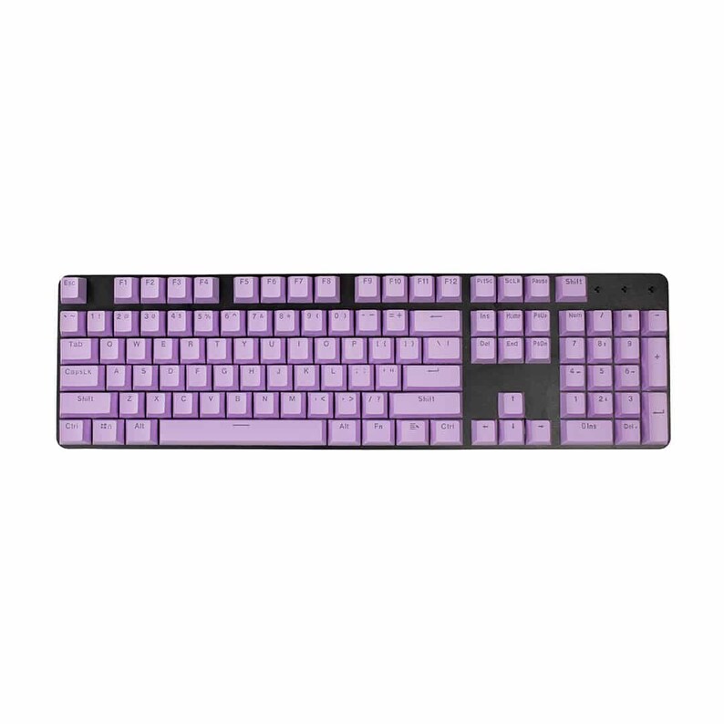 OEM Profile Translucent Mixable Keycaps Light Purple image 2