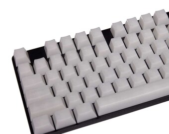 POM Jelly White Keycaps (108 keycap set) | With Top Legends