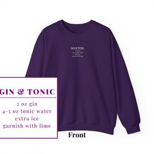 Gin & Tonic Recipe Crewneck Sweatshirt