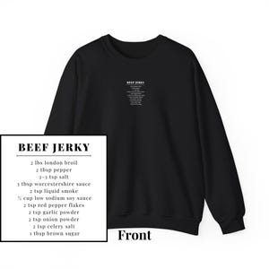 Beef Jerky Recipe Crewneck Sweatshirt