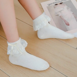Childrens cream cheap ankle socks