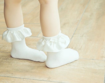 Toddler / Baby girl Ruffle socks Toddler ankle socks Baby girl ankle socks Girls socks (1008)