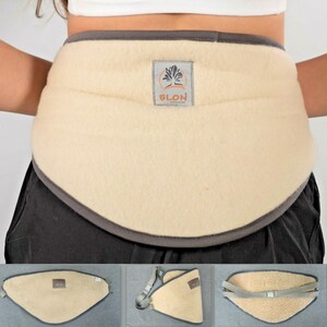 SHEEP WOOL Warming Back Belt Rehabilitation Lumbar Lower Brace Strap Pain Relief