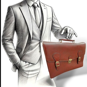 Porte-documents en cuir véritable bordeaux pour conférence et entreprise Organiseur de documents de travail avec poignée supérieure et cadenas
