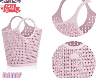 25L PINK jelly Plastic Bag Multipurpose Beach/Picnic Bag Durable Tote Bag