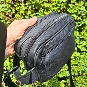 Borsa da collo personale in vera pelle Borsa per autista di autobus Borsa da taxi Borsa per bancarelle di mercato per le vacanze Bustina per cosmetici aziendali