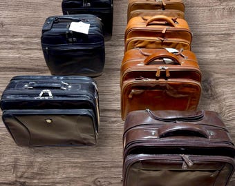 Italy Genuine Leather Business case trolley bag Briefcase Expandable Executive Business Case Work Laptop case Laptop bag Travel case