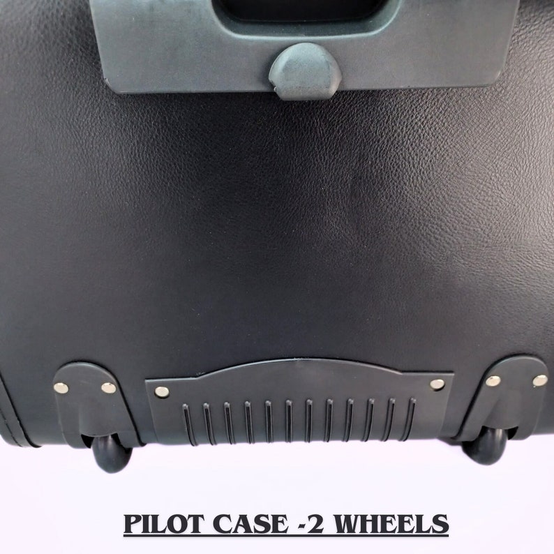 Wheeled Pilot Case Briefcase Business Laptop Case Flight Briefcase Bag
