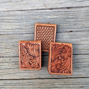 Handcrafted Leather Money Clip Wallet