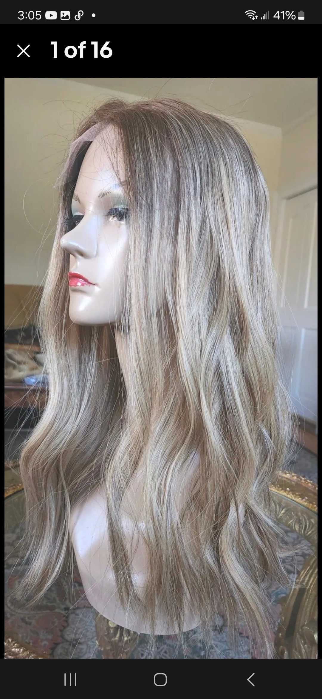 Light Blonde Lace Hair Topper
