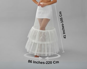 Wedding Dress Underskirt, White Petticoat