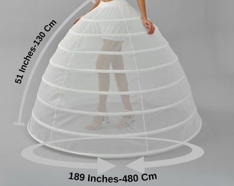 Wedding Dress Underskirt, White Petticoat