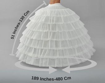 Women's Hoop Petticoat, Wedding Dress Underskirt, Bridal Ball Gown Crinoline