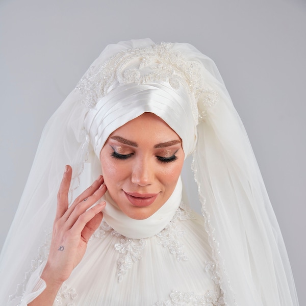bridal hijab accessories