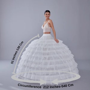 White Petticoat for Costumes and Bridal Wear