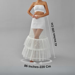 Wedding Dress Underskirt, White Petticoat