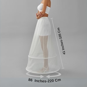 Wedding Dress Underskirt, White Petticoat