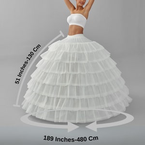 Women's Hoop Petticoat, Wedding Dress Underskirt, Bridal Ball Gown Crinoline