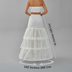 Wedding Dress Underskirt, White Petticoat
