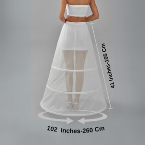 Wedding Dress Underskirt, White Petticoat