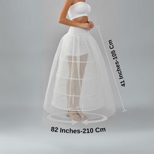 Wedding Dress Underskirt, White Petticoat