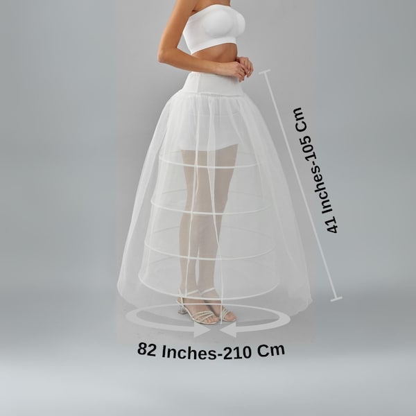 Wedding Dress Underskirt, White Petticoat