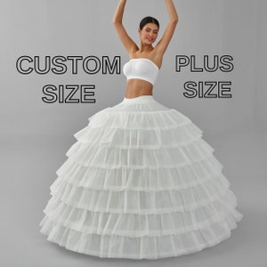 Plus Size Petticoat, Custom Size Underskirt,  Ball Gown Crinoline