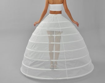 Wedding Dress Underskirt, White Petticoat